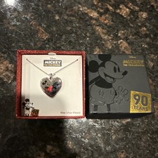 Disney Mickey The True Original 90 Years Fine Silver Plated Necklace