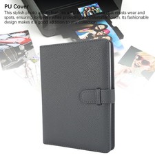 Instant Camera Photo Album Litchi Pattern PU Cover PVC Seal Picture Album