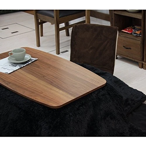 AZUMAYA Patas Plegables Madera Kotatsu Calentador Mesa Nogal Marrón ELFE-901WAL Hogar a Foto 2 de 4