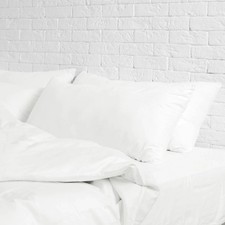 King Sheet Set 4-Pc. Sheet Set White Bright Cotton Bamboo 300 Thread Count 200