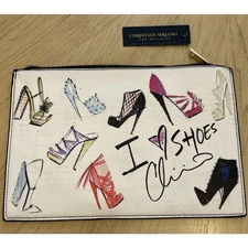 Y2K Christian Siriano Purse Makeup Bag Payless I Love Shoes Clutch 80s 90s Style