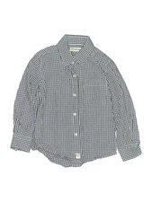 Appaman Boys Silver Long Sleeve Button-Down Shirt 4T