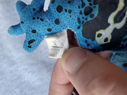 DART FROG Determined Productions 1990 Applause Vintage Beanie Plush Toy Animal - Picture 7 of 7
