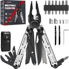 BIBURY Multitool Pliers Pro BI2045, Stainless Steel 31-in-1 Multi Tool Pliers...