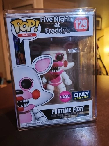 Funko Pop! Five Nights at Freddy's Funtime Foxy (Flocked) Best Buy #129 W/ Case