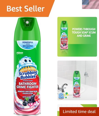 #ad #ad 20oz Bathroom Grime Fighter Powerful Foaming Spray with Berry Burst Fragrance $10.99