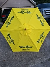 Topo Chico Seltzer BEER PATIO MARKET Patio UMBRELLA  CANVAS WOOD POST 7' NEW