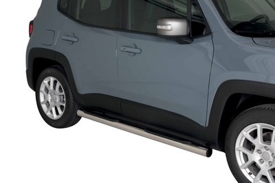 Schwellerrohre mit Tritt für JEEP Renegade & Trailhawk ab Bj. 2014- Ø76mm TÜV