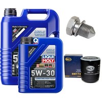 MotoröL Filter Set 5W-30 Liqui Moly 6 Liter + Schraube FüR Audi Skoda VW Passat