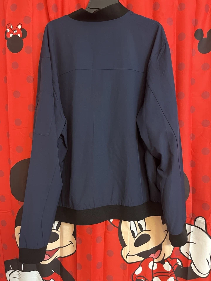 Chaqueta de bombardero ligera Express para hombre azul marino cremallera completa talla XXL - NUEVA CON ETIQUETAS $148 Foto 3 de 4