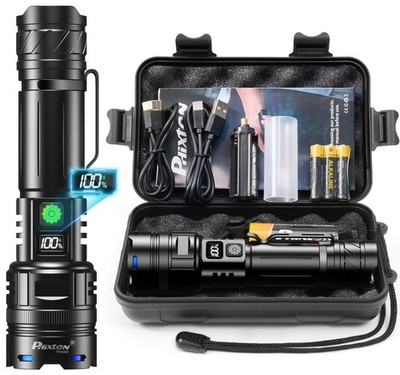 Wiederaufladbare Taschenlampe LED superhell 500000 Lumen Single One Mode lange Entfernung
