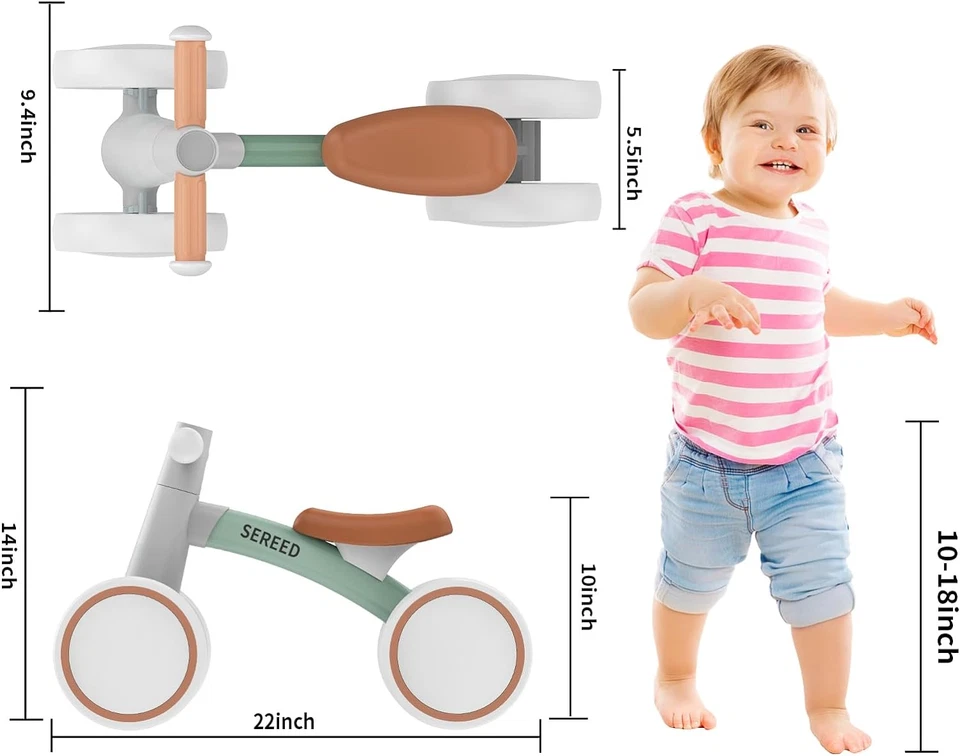 Baby Balance Bike for 1 Year Old Boys Girls 12-24 Month Toddler Balance Bike, 4  - Image 2 of 4