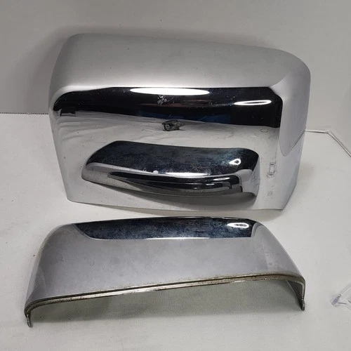 OEM 2014-19 Chevrolet Silverado Sierra CHROME TOW-MIRROR Left, DRIVER SIDE Caps
