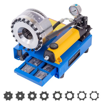 #ad Manual Hydraulic Hose Crimper High Pressure Hose Pipe Crimping With 8 Set Dies $469.99