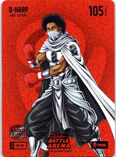 2026 Bo Jackson Battle Arena D-Harp 1st Edition RC Red Icon Battlefoil IBF-354