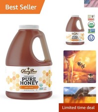 Organic Light Mild Honey - 5lb Grade A Honey Supporting Ethical Beekeeping