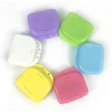 DENTAL RETAINER CASES 12 bag ASSORTED COLORS