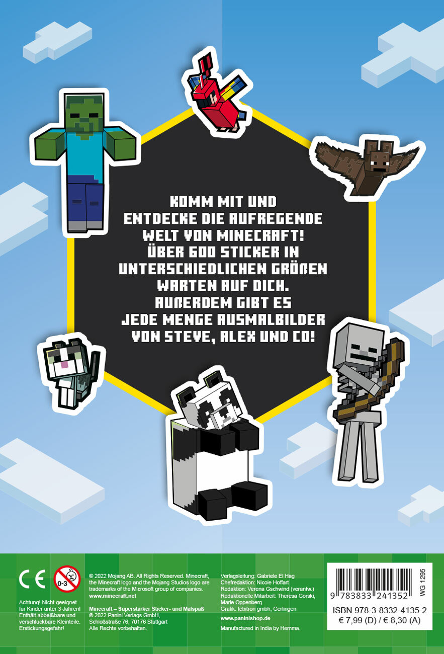 Thumbnail - Unbekannt. / Minecraft: Superstarker Sticker- Und Malspaß