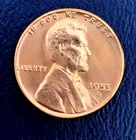 1955 S Lincoln Wheat Cent/Penny - BU - Uncirculated - Red