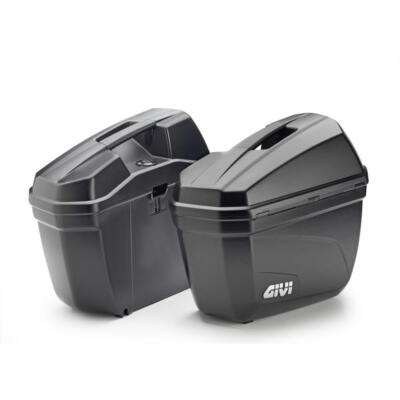 Einige Koffer Starre Seitenlichter GIVI E22N Monokey Taschen Schwarz 22 Lt