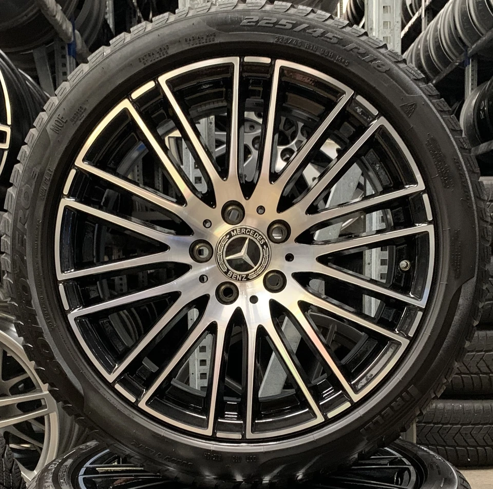 4 Orig Mercedes-Benz Winterräder 225/45/18 95H M+S C W206 S206 A2064014900 714 - Bild 2 von 4