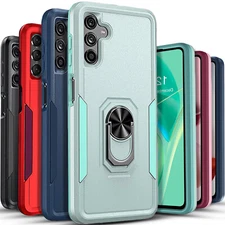 For Samsung Galaxy A03s A13 5G A53 54 A33 Phone Case Stand Cover + Screen Glass