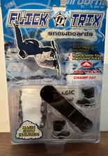 Flick Trix Snowboards Airwalk Champ 157 Black Magic Snow New 2000 S4