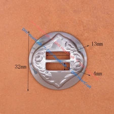 5X Heavy Western Bling Sliver Saddles Tack Leathercraft Slotted Conchos 1-1/4"