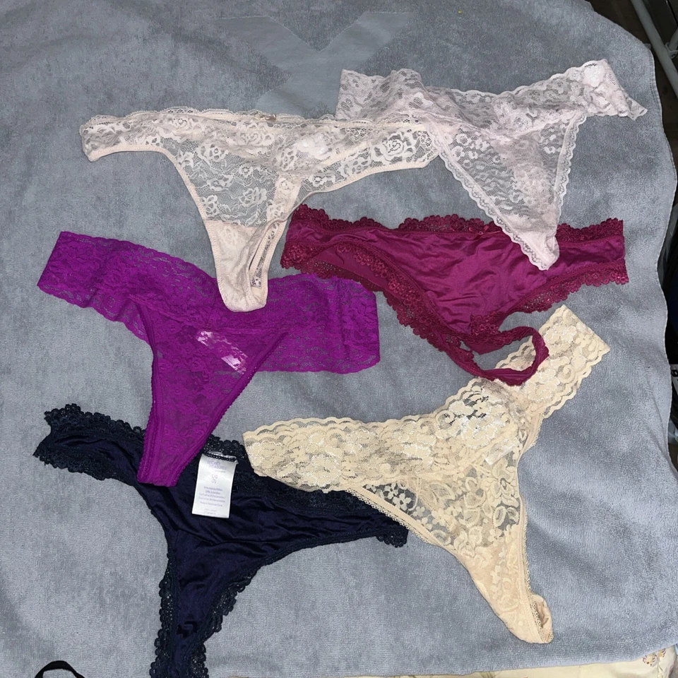 Lote De 6 Bragas Tanga Multi Diseñador Talla Grande Multicolor Encaje Foto 2 de 2