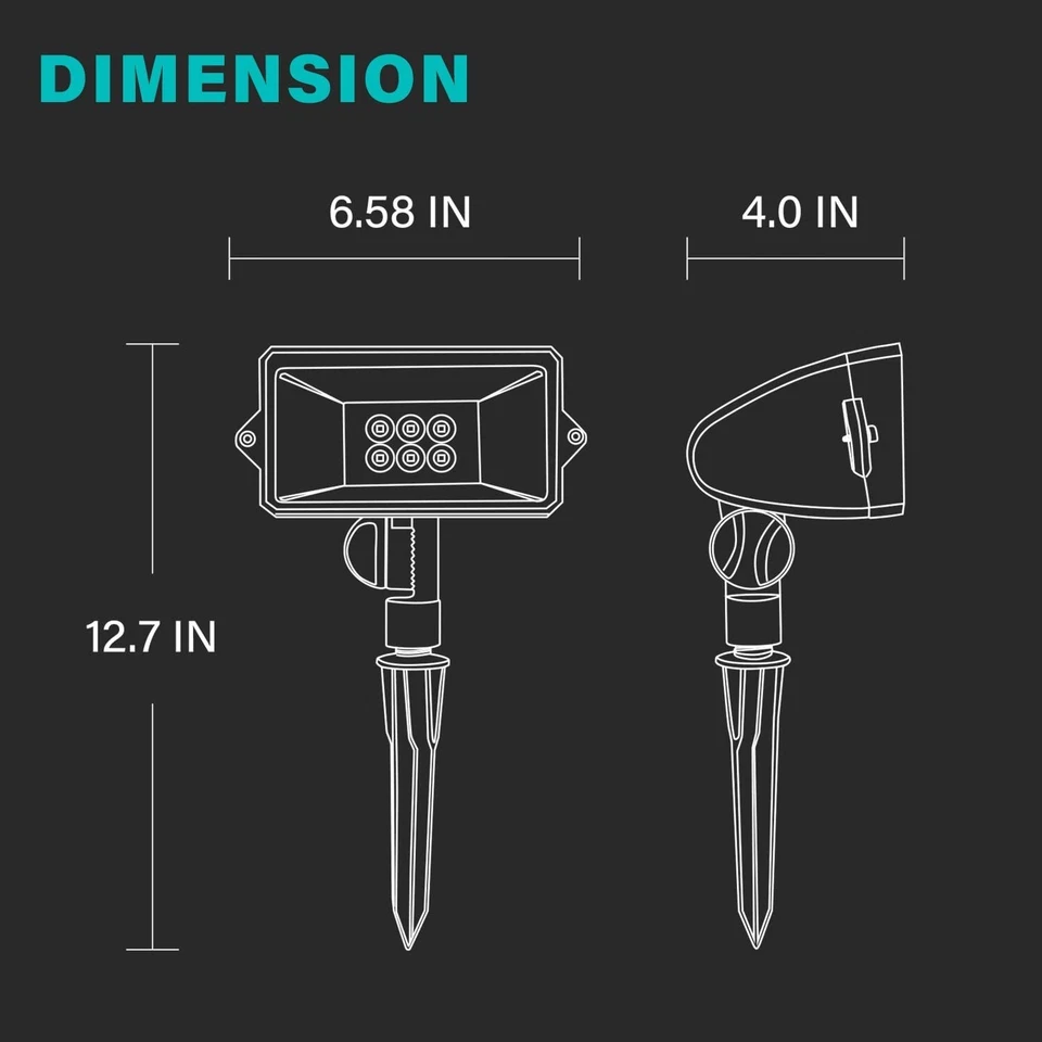 18 Watt LED Low Voltage Landscape Floodlight with Optimal Range - Image 3 of 4