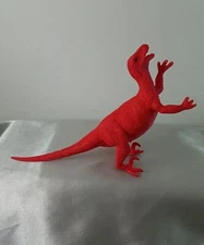 Ankyo Velociraptor Dinosaur Toy Figurine 6" Freestanding Red Figure Play Pretend