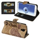 Schutzhülle Case Etui Tasche Handytasche (Flip Quer) für Samsung Galaxy i9500 S4