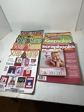 Scrapbook Magazines Lot Of 8 Good 2005  6 Paper Craft Stamping Cards Scrapping