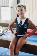 HARRY POTTER gymnastics Leotard SLYTHERIN Bodysuit SHINING STAR Tank GK Sz: AXS
