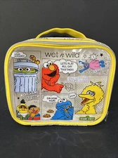 Sesame Street Zipper Bag Comic Travel Cosmetic Elmo BigBird Oscar Cookie Grover