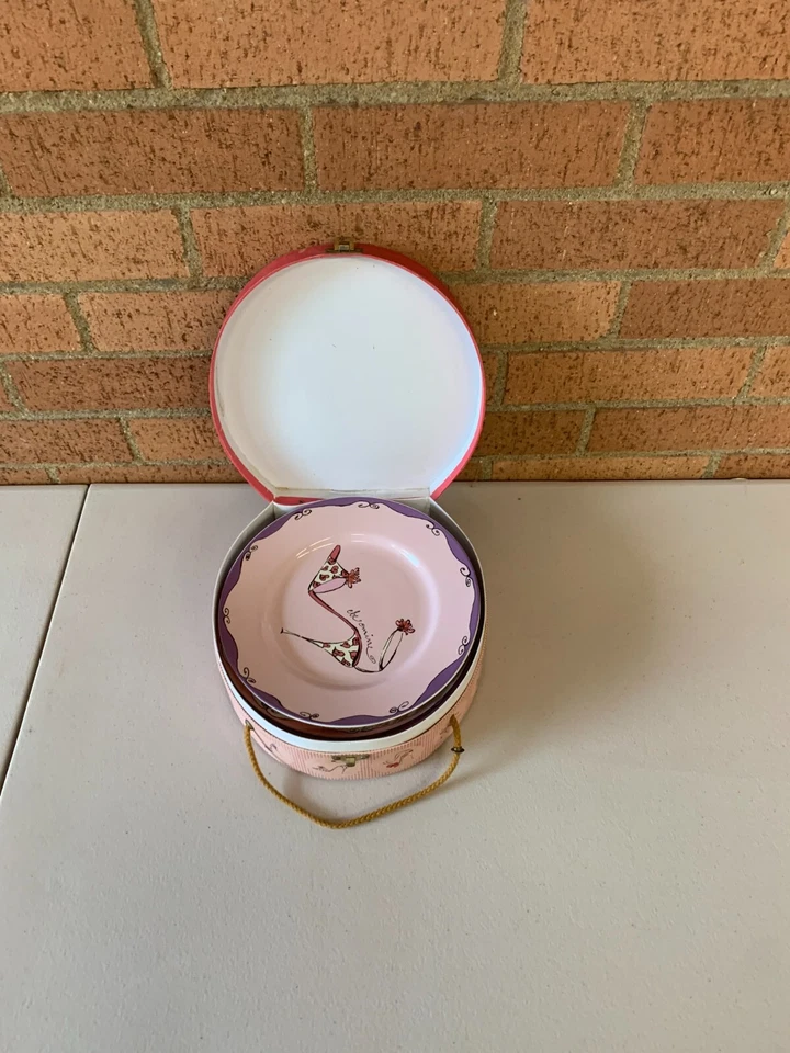 Rosanna Love My Shoes Juego de 4 platos de ensalada Love Always Be Mine XOXO Sweet Heart Foto 3 de 3