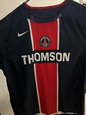 NIKE PARIS SAINT-GERMAIN 2005 2006 PSG HOME SHIRT FOOTBALL JERSEY MENS SIZE L