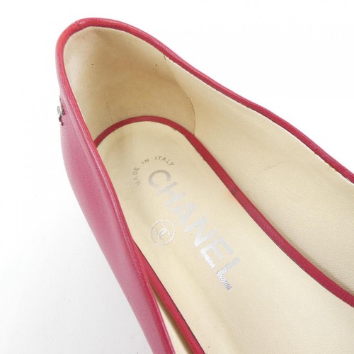 Chanel Größe 36,5 Damen Leder Ballerinas in Rot - Bild 6 von 6