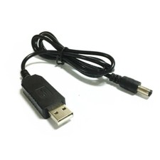 USB A Male 5V boost 9V 12V 3.5 4.0 5.5mm Plug Connector Charge Power Cord Cable