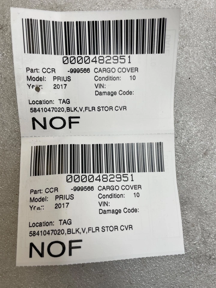 Cubierta de neumático de repuesto con compartimento de almacenamiento Toyota Prius V 2012-2017 (5841047020) - OEM Foto 4 de 4