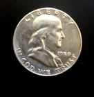 1959 D Franklin Half Dollar BU 90% Silver US Coin