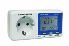 PeakTech P 9035 Misuratore di consumo energetico e costi elettrici per prese di 