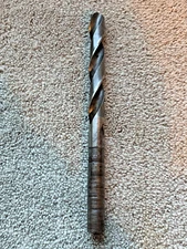 Vintage Union Twist Steel Drill Bit 7.25" long, 35/64 e