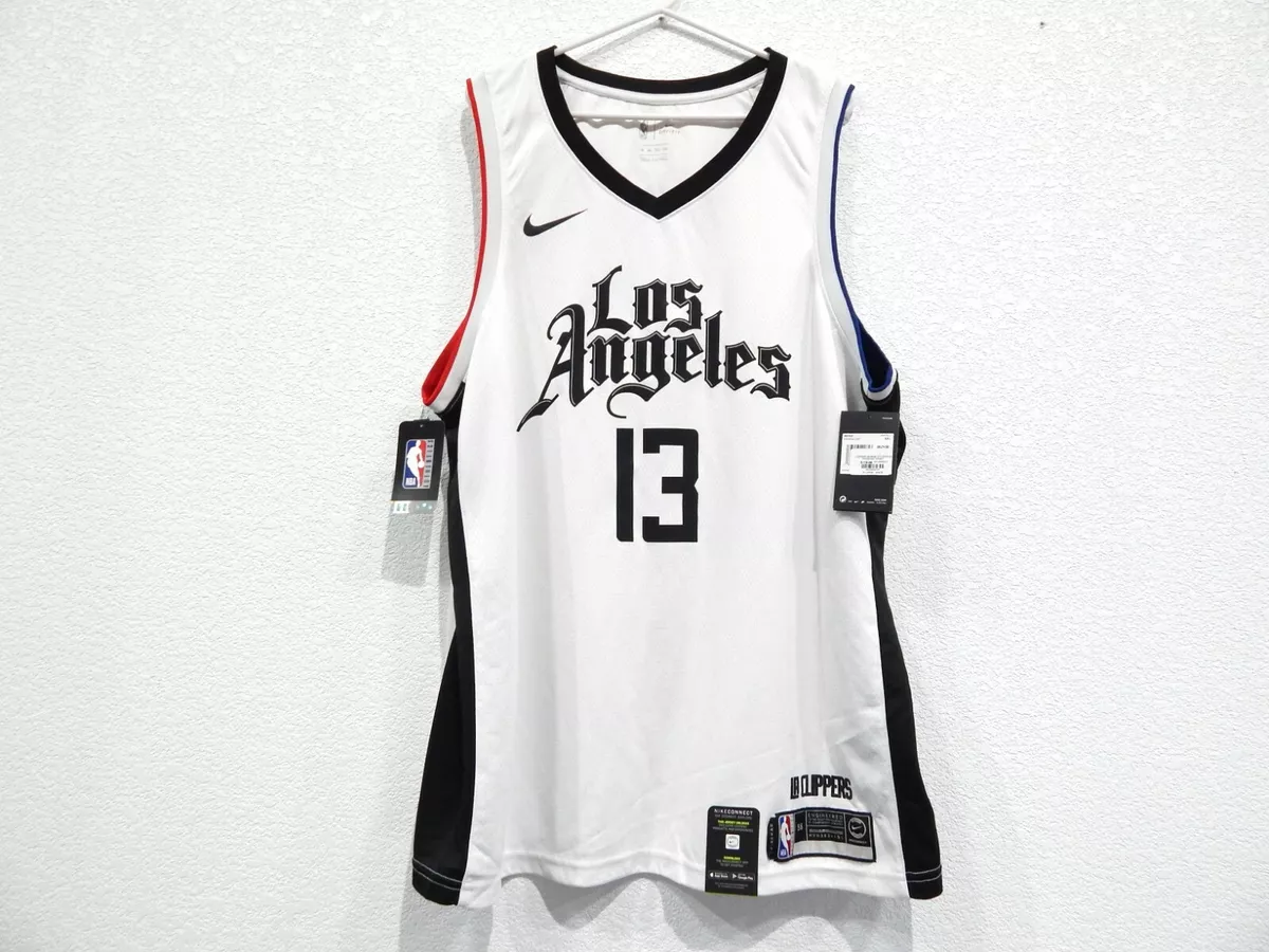 NEW CLIPPERS PAUL GEORGE #13 SWINGMAN CITY EDITION WHITE JERSEY