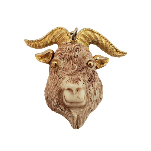 Luca Razza Ram Head Pendant Aries Zodiac Figural … - image 7