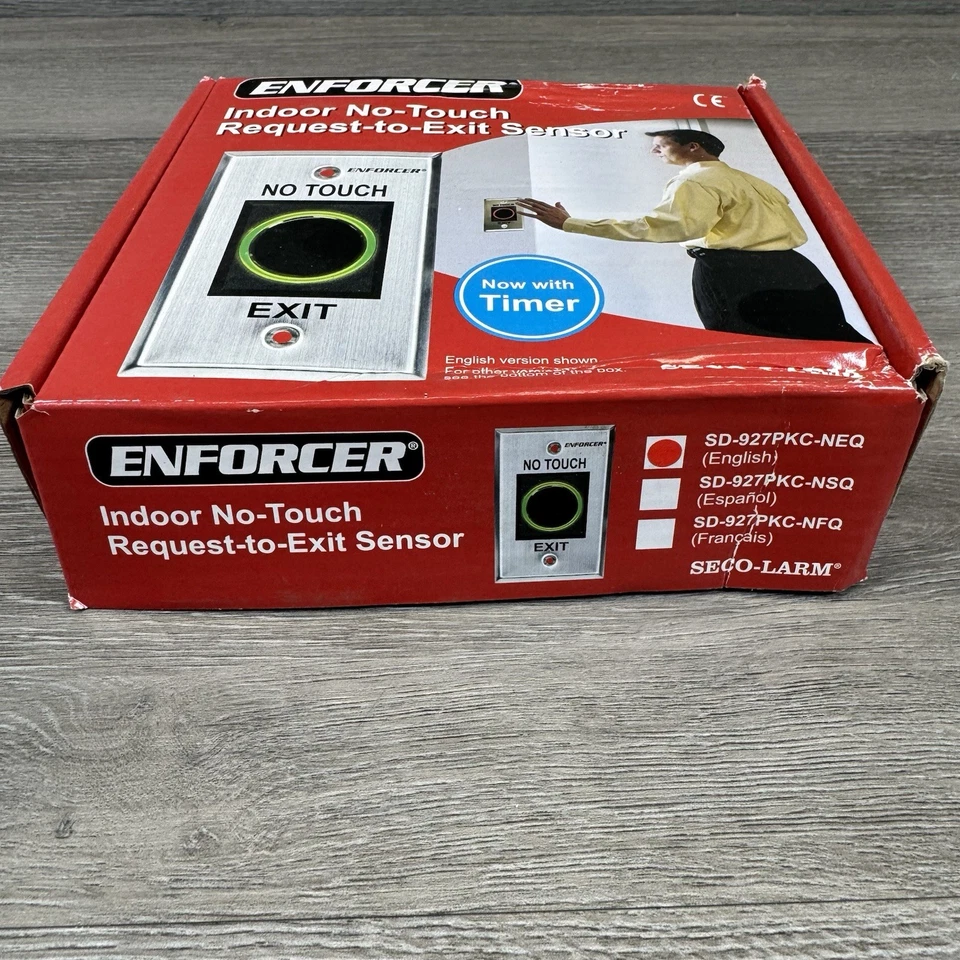 Seco-Larm Enforcer No Touch Request-to-Exit Sensor (SD-927PKC-NEQ) English - Image 2 of 4