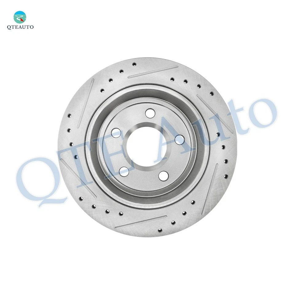 Rear 278mm Drilled Slotted Disc Brake Rotors For 1997-2003 Pontiac Grand Prix - Image 4 of 4