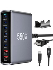 500W USB C Fast Charger Block, 8 Port USB Charging Station, Gan   Pro Double 100