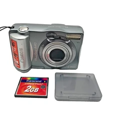 Canon PowerShot A40 2.0MP 3x Zoom Digital Camera Silver + 2GB Card | Tested