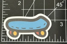 Skateboard Blue RAD Matte - Vinyl Decal Sticker Bomb Kawaii Funny Hang 10